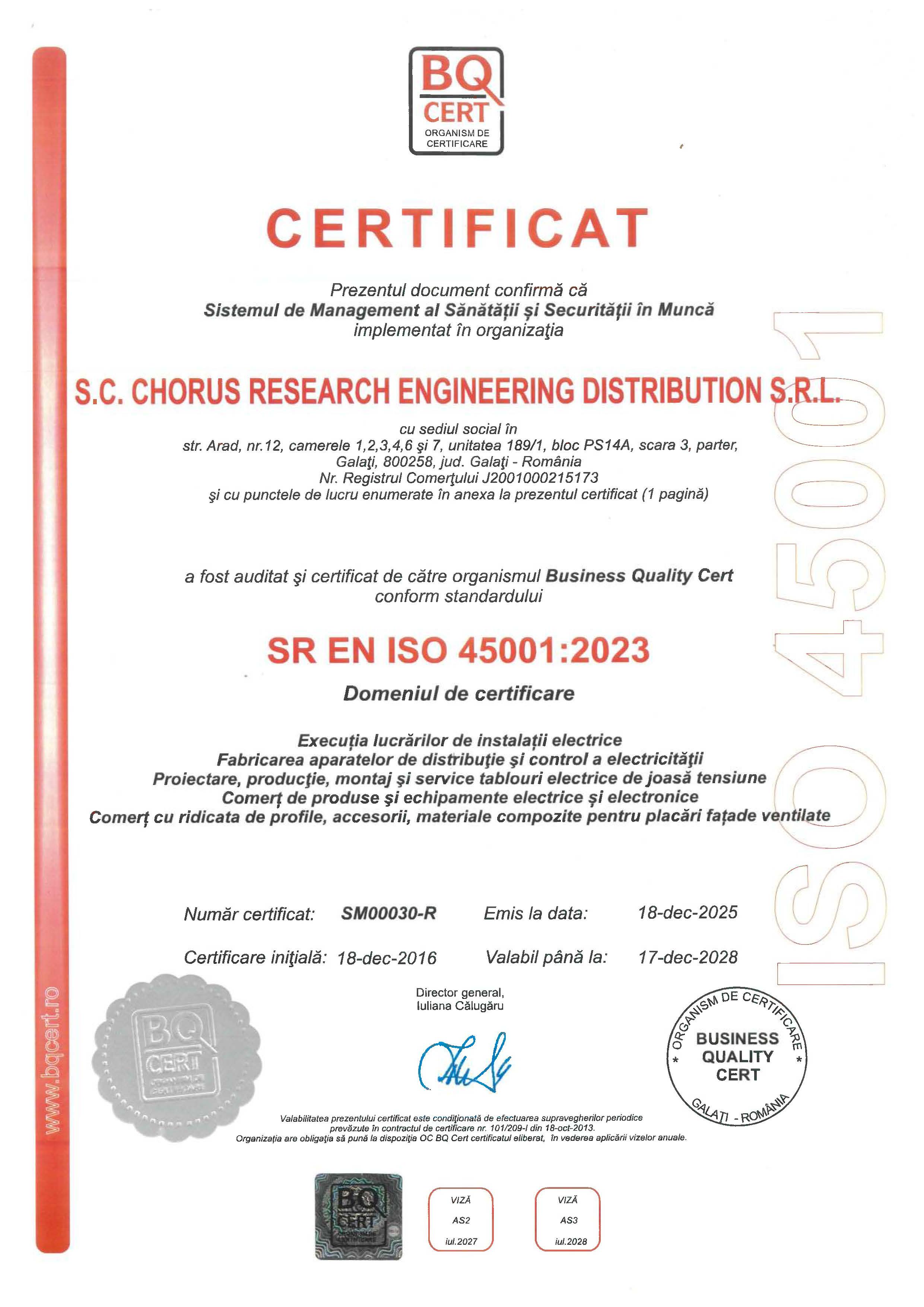 Anexa Certificat 